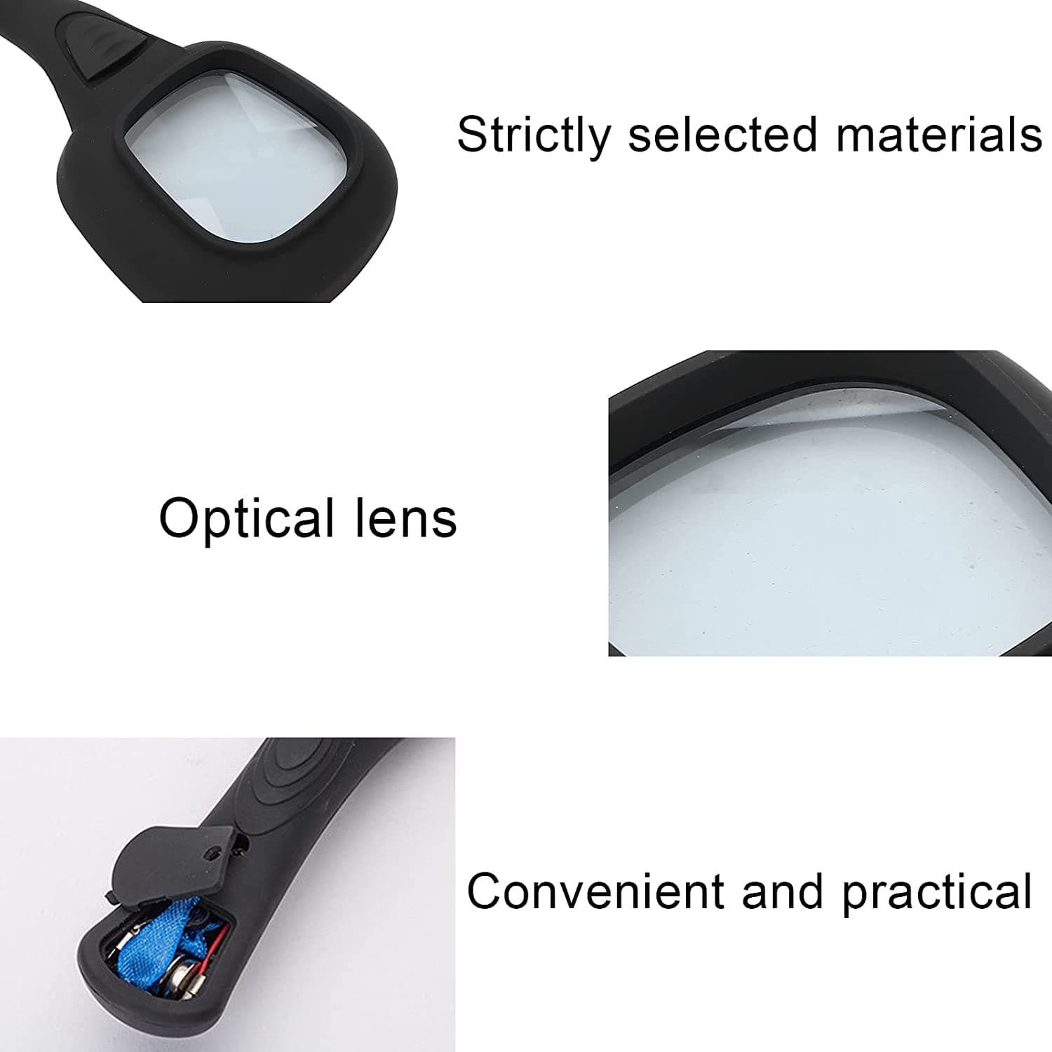Handheld LED Magnifying Glass of 6 Lighted Magnifier for Reading & Inspection thumbnail 6