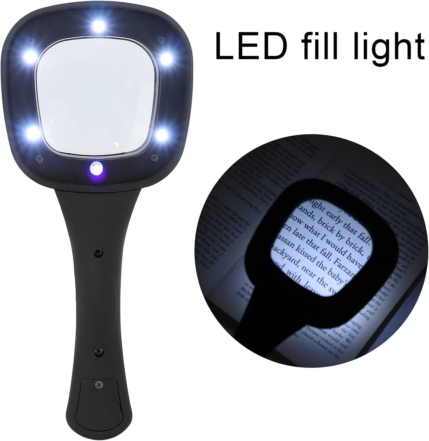 Handheld LED Magnifying Glass of 6 Lighted Magnifier for Reading & Inspection thumbnail 9
