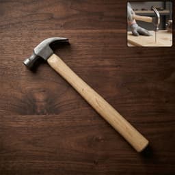 Heavy Duty Wooden Handle Claw Hammer the Durable & Precise Tool