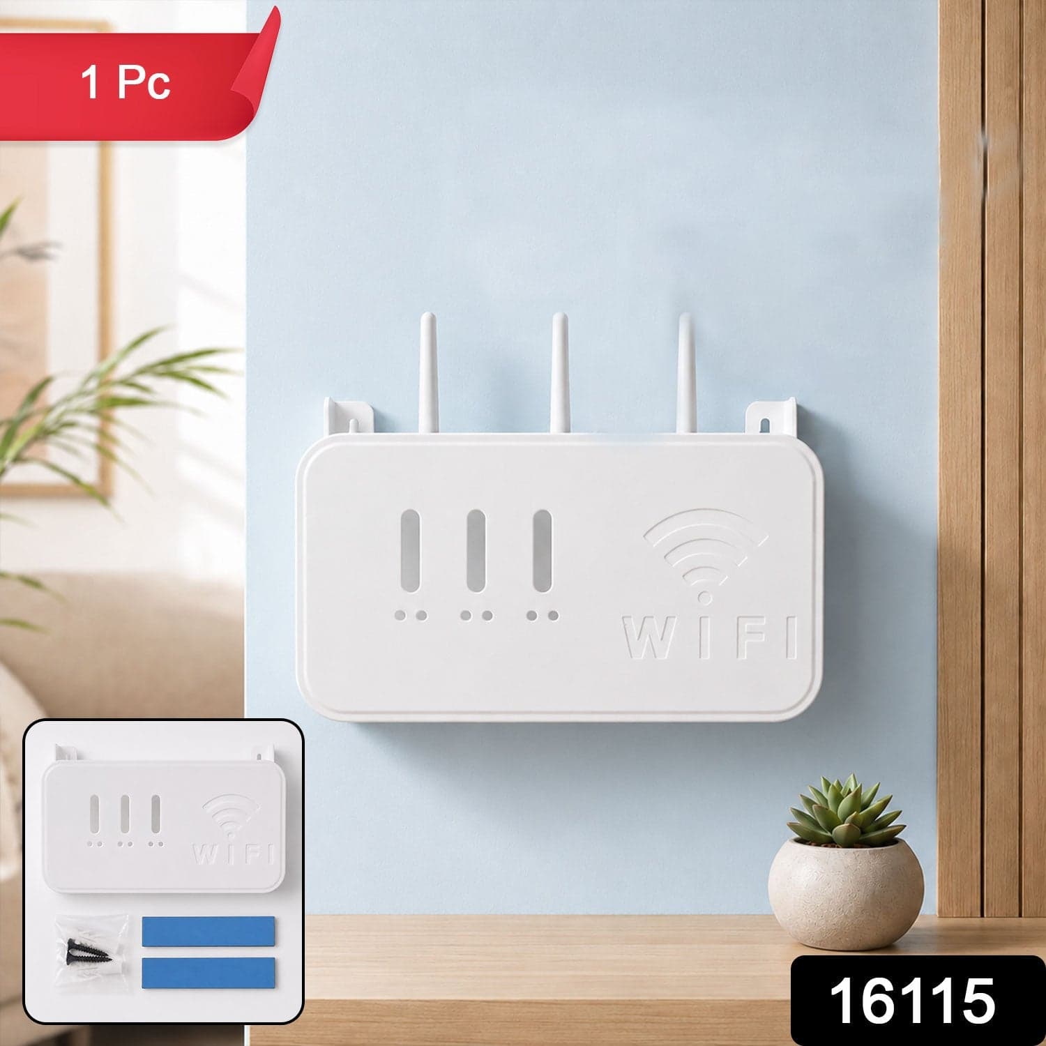 Wall Mount WiFi Router Holder the Space-Saving Cable Management Solution thumbnail 2