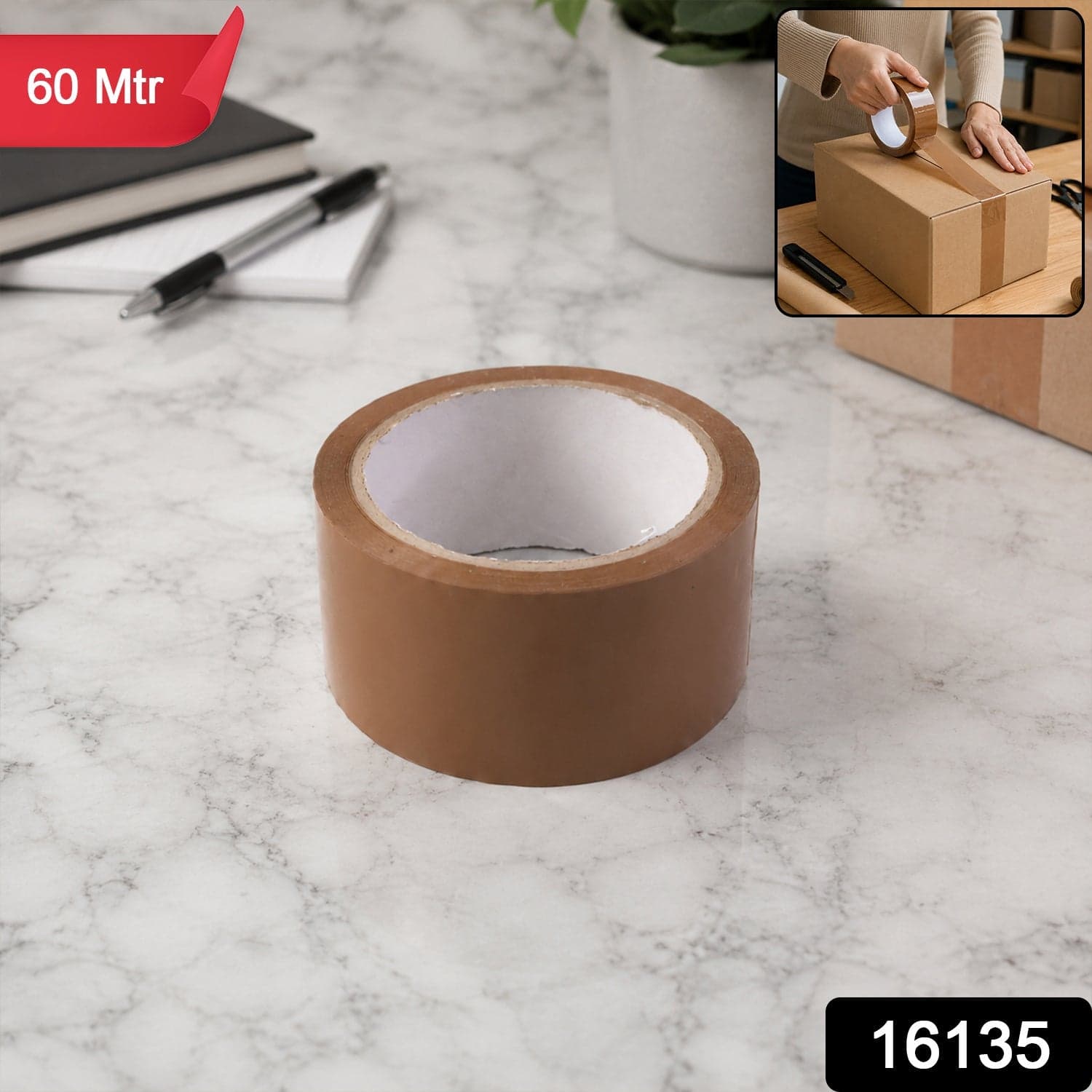 Brown Cello Tape the Durable Packing & Shipping Solution thumbnail 2