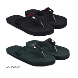 LIFEO PackOf2MensComfortableTrendingAndStylishSlipperAndFlipflop Slippers