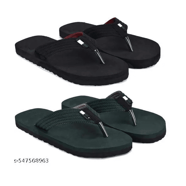 LIFEO PackOf2MensComfortableTrendingAndStylishSlipperAndFlipflop Slippers thumbnail 1