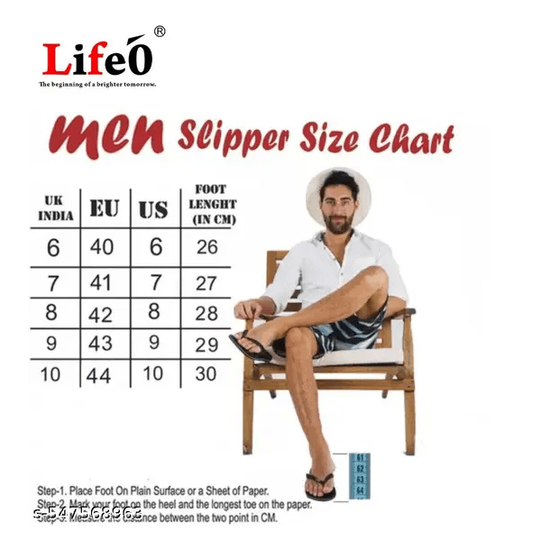 LIFEO PackOf2MensComfortableTrendingAndStylishSlipperAndFlipflop Slippers thumbnail 4