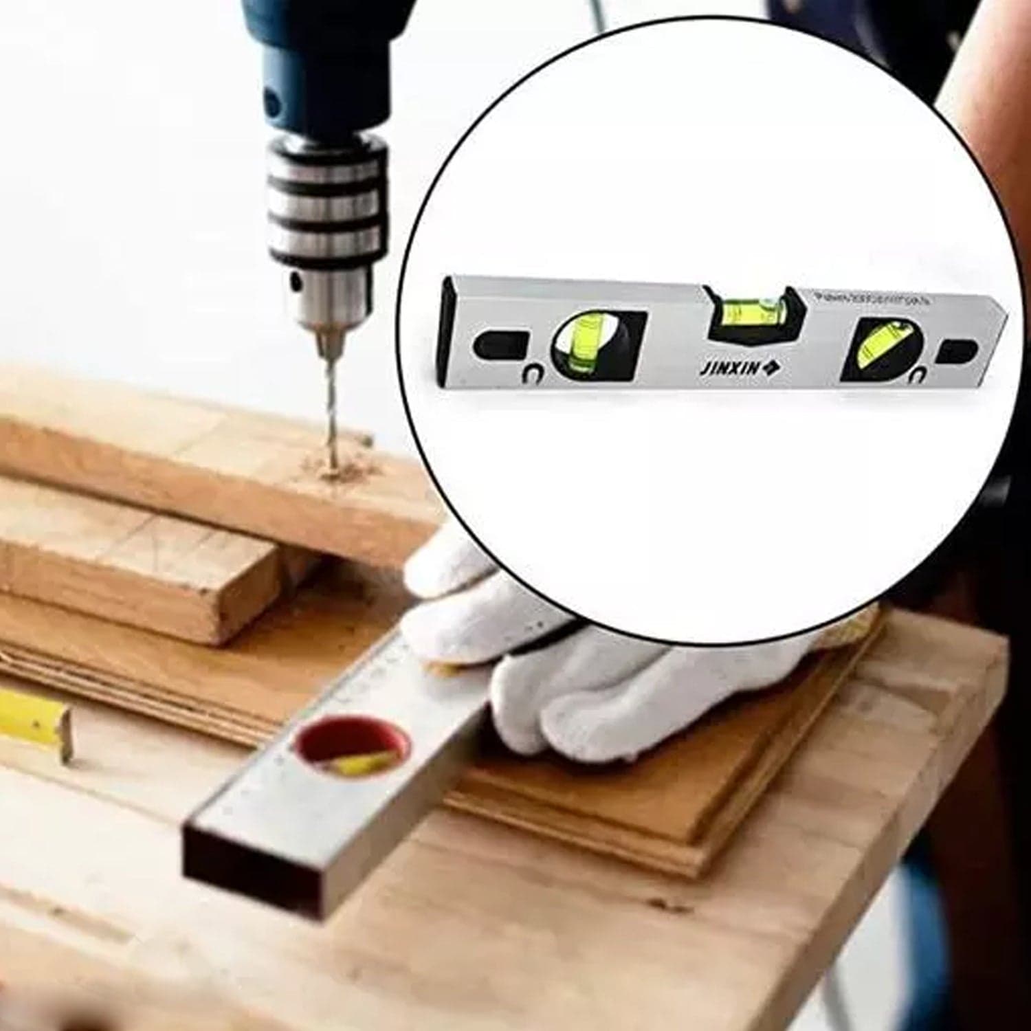 Spirit Level Carpenter'S Level Magnetic Carpenter'S Level Overhead Viewing Slot For Levelling thumbnail 3