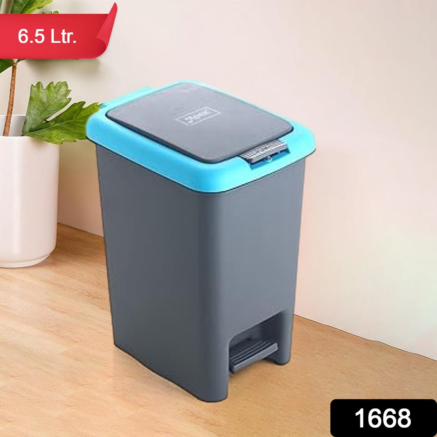 Apex Plastic Push N Pedal Dust Bin thumbnail 2
