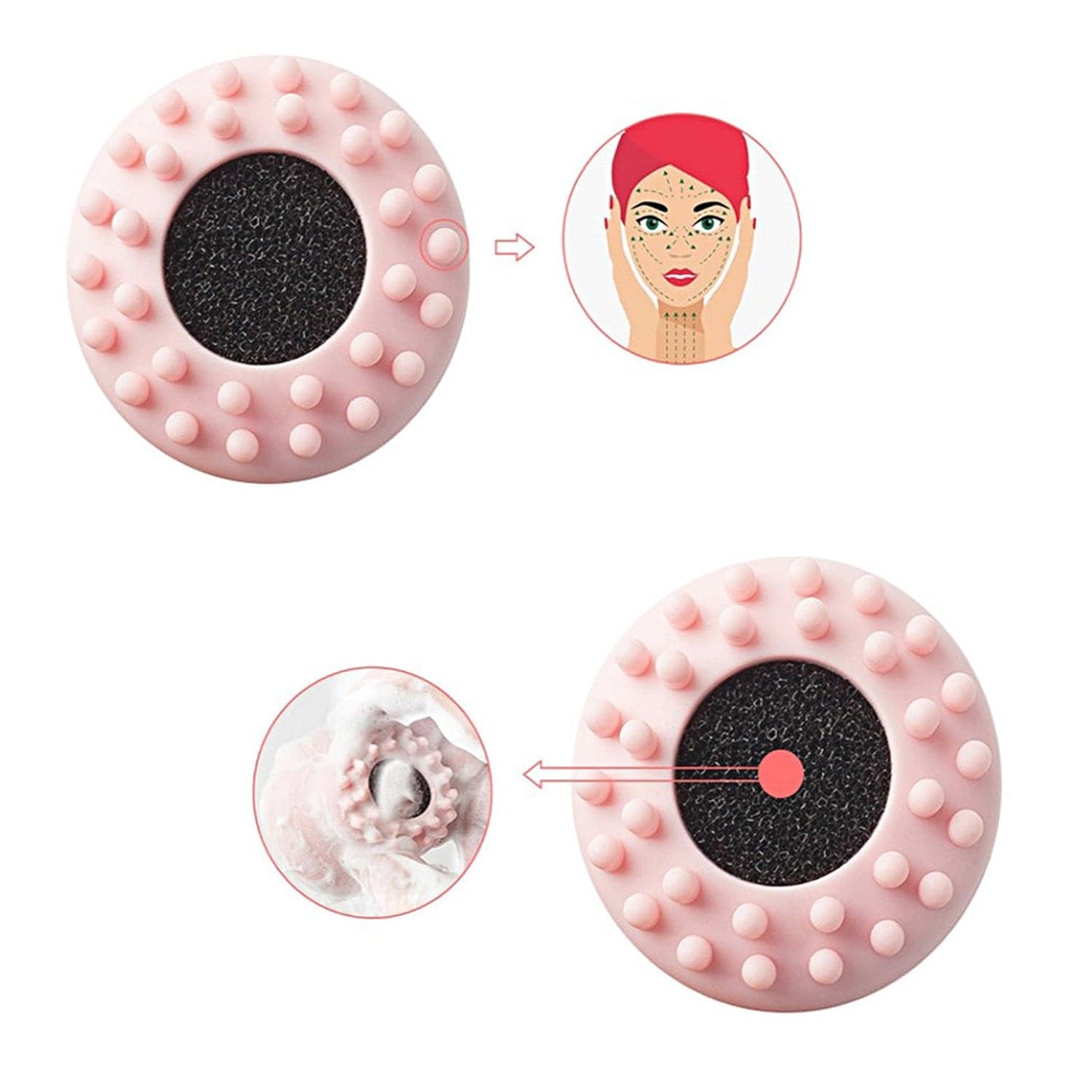 Facial Cleansing Brushes, Cute Octopus Shape Silicone Face Scrubber Massager Skincare Tool (1Pc) thumbnail 6