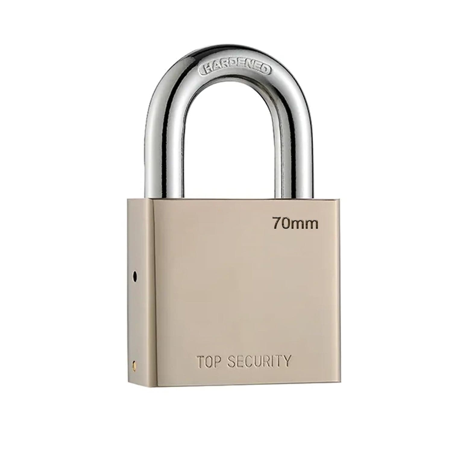 Heavy Steel Premium Square Padlock 70Mm With 4 Keys | Multipurpose Hardened Shackle Padlock For Door thumbnail 5