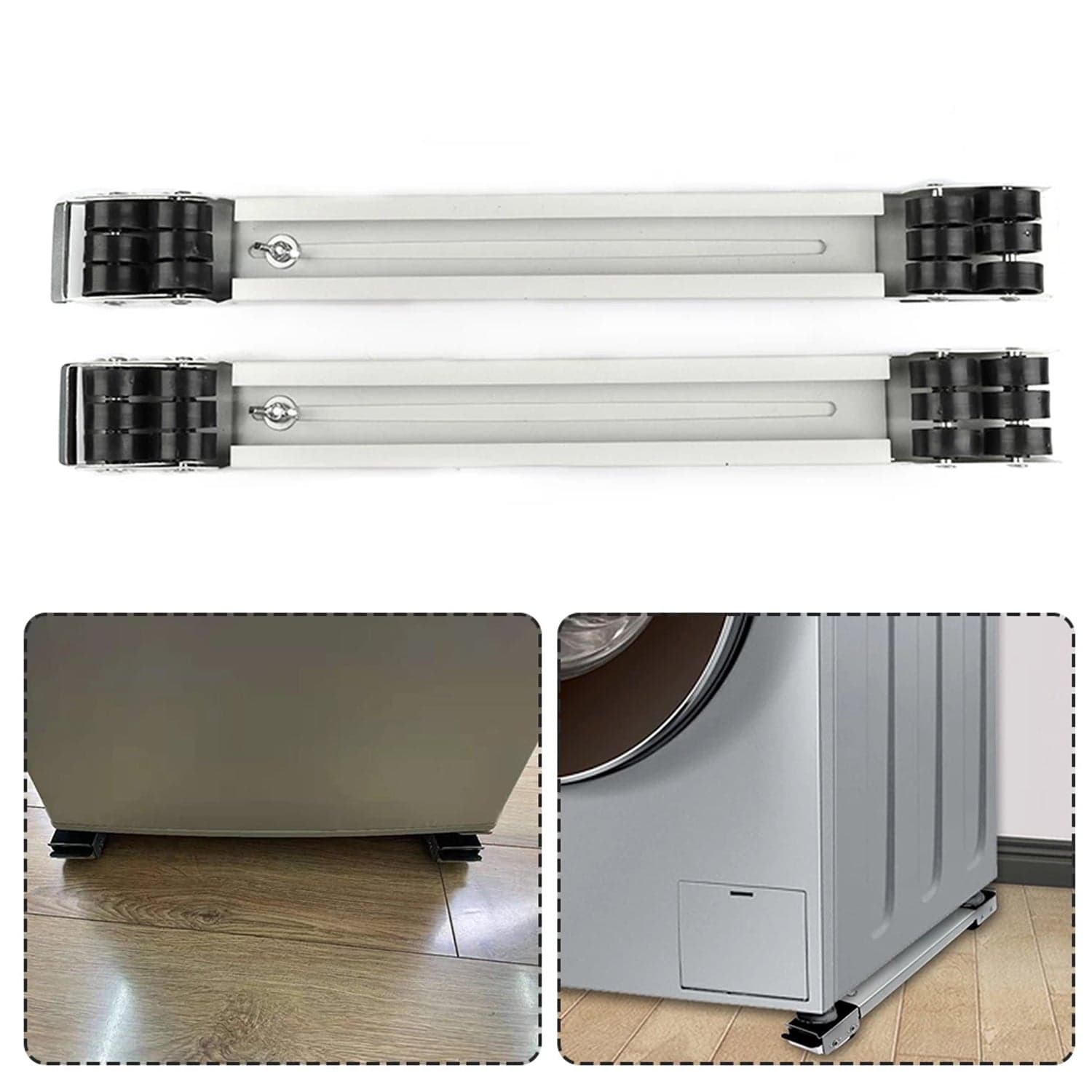 2pc Castor Wheels heavy duty for furniture moving. thumbnail 7