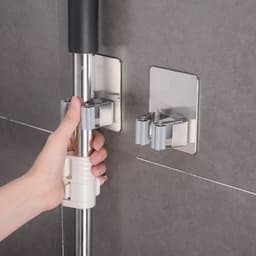 Stainless Steel Mop Broom Holder Organizer