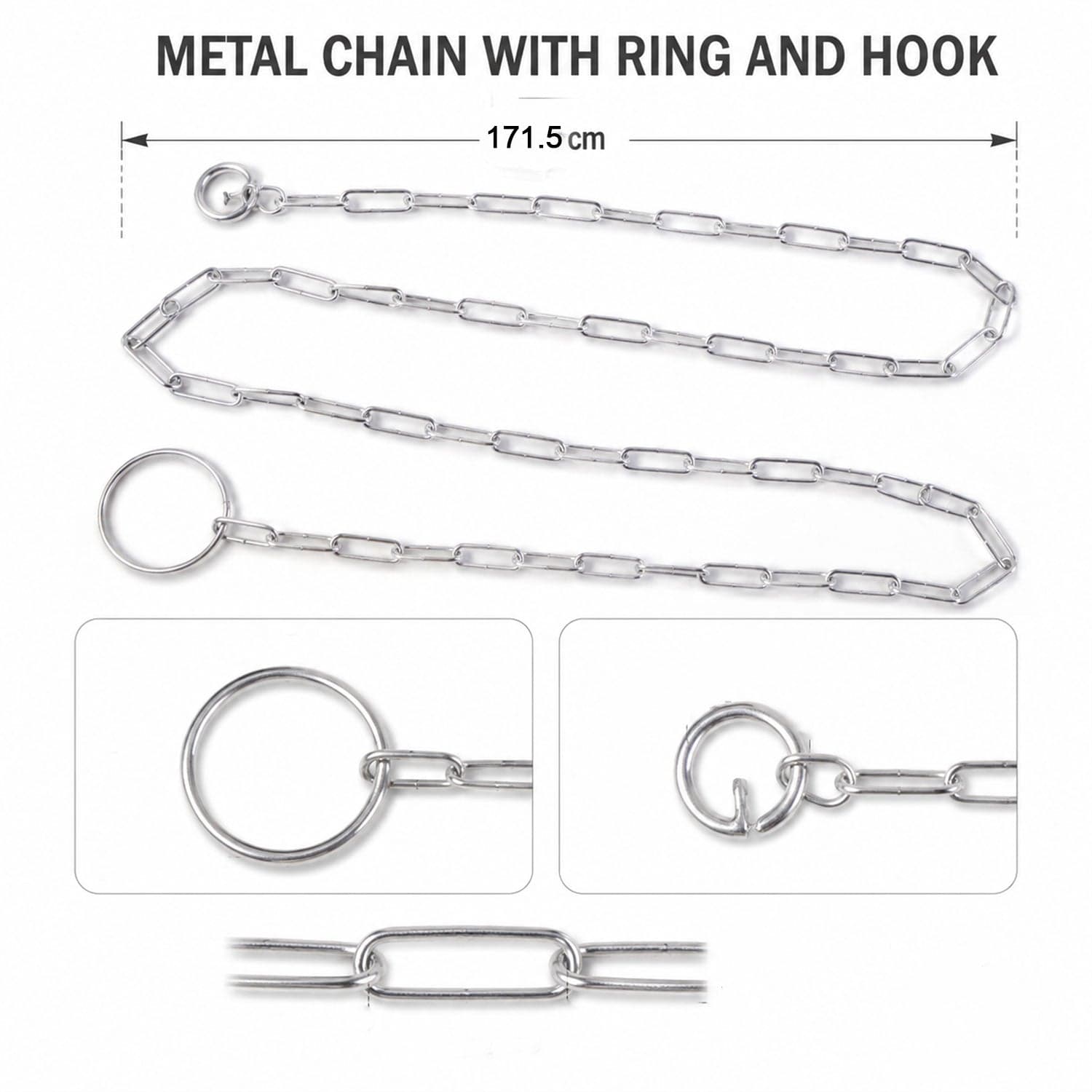 Heavy Duty Dog Chain Leash the Durable 67-inch Pet Tether for Control thumbnail 6