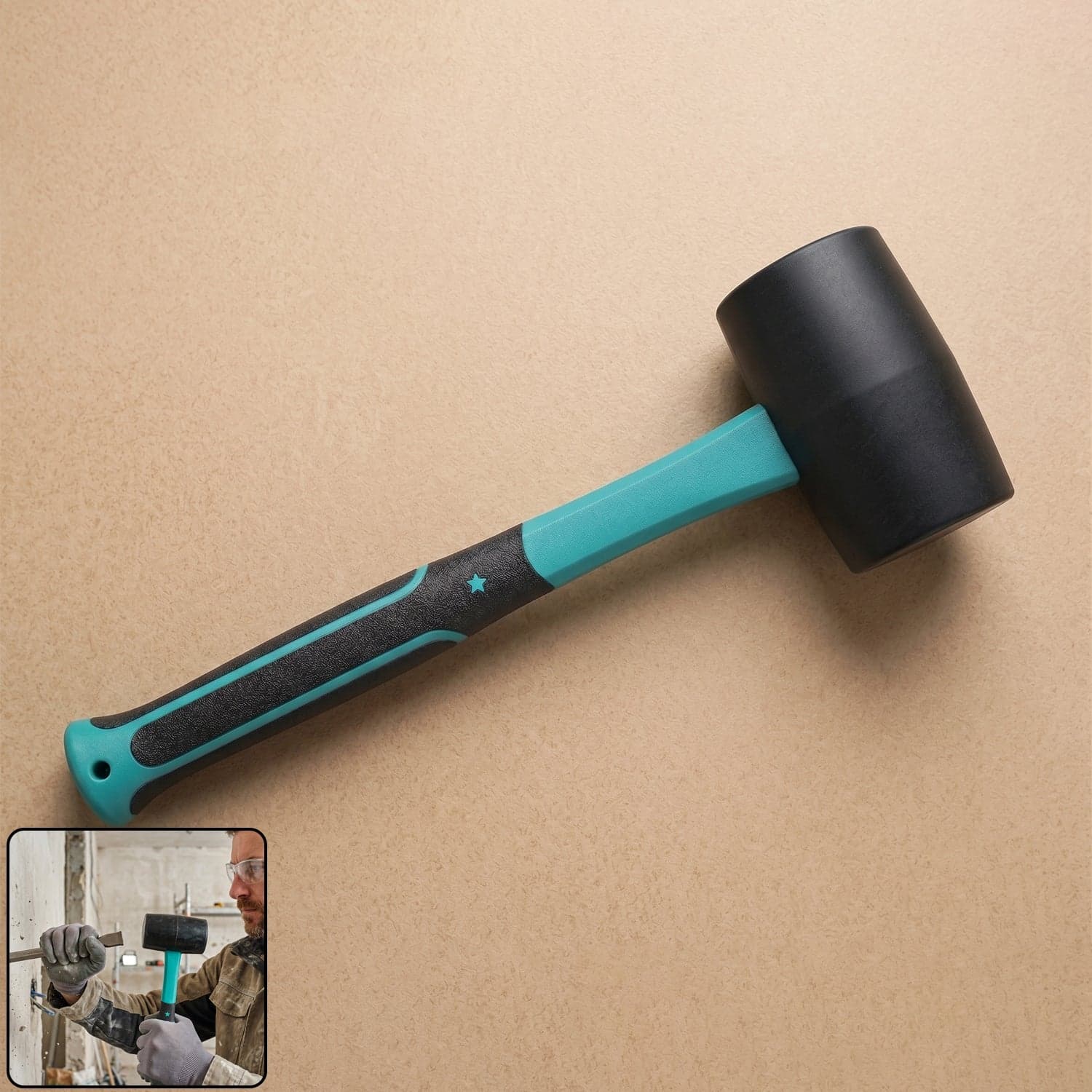 Heavy Duty Sledge Hammer the Durable Rubber Mallet for Construction thumbnail 2