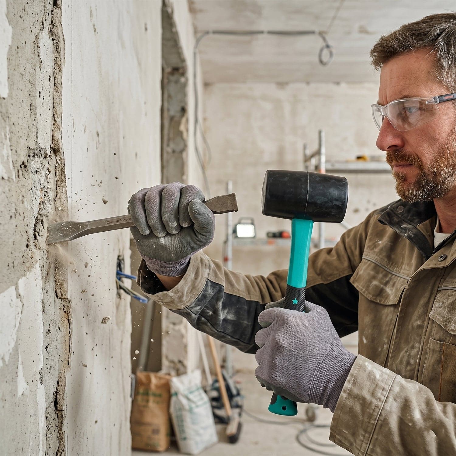 Heavy Duty Sledge Hammer the Durable Rubber Mallet for Construction thumbnail 8