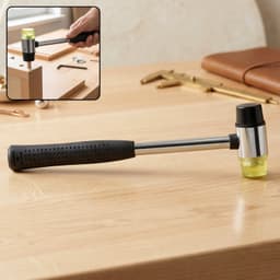 Double Head Rubber Mallet the Non-slip grip & durable steel handle
