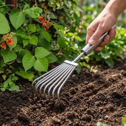 Stainless Steel Garden Rake the Durable & Rust-Resistant Tool for Easy Gardening