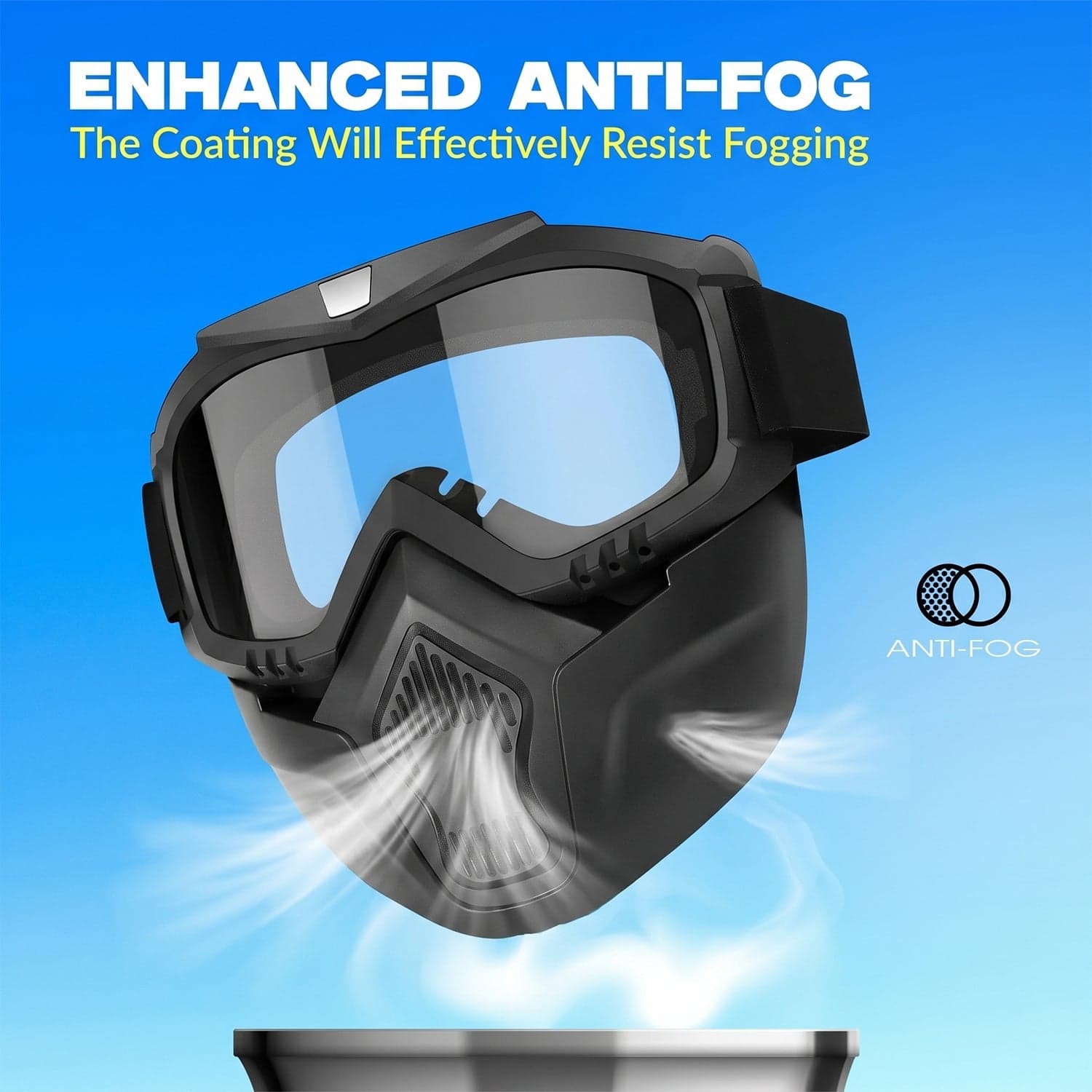 Protective Bike Goggle Face Mask the Detachable Shield for Outdoor Safety thumbnail 7