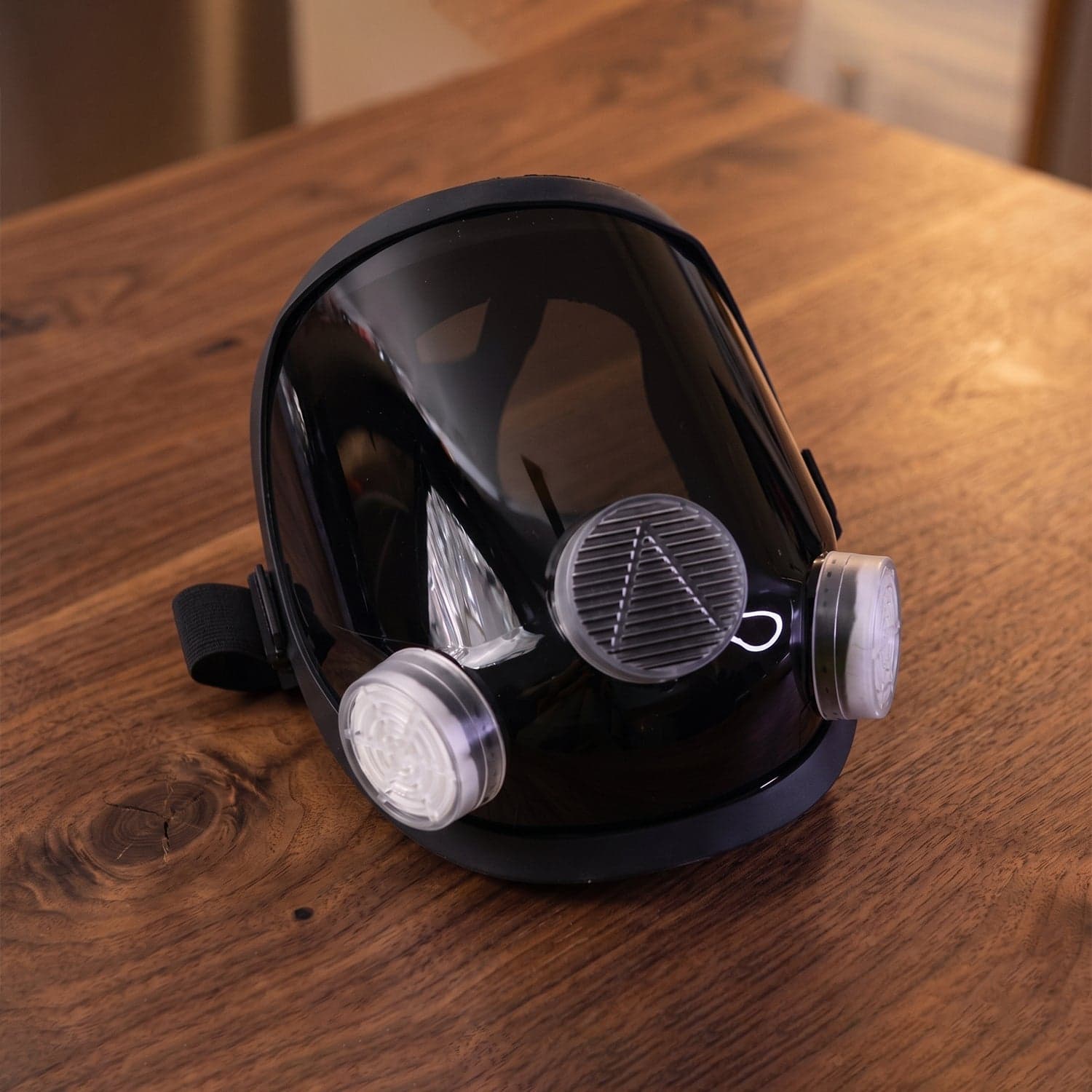 Full Face Safety Respirator Mask the Dual Filters & Clear Visor for Protection thumbnail 3