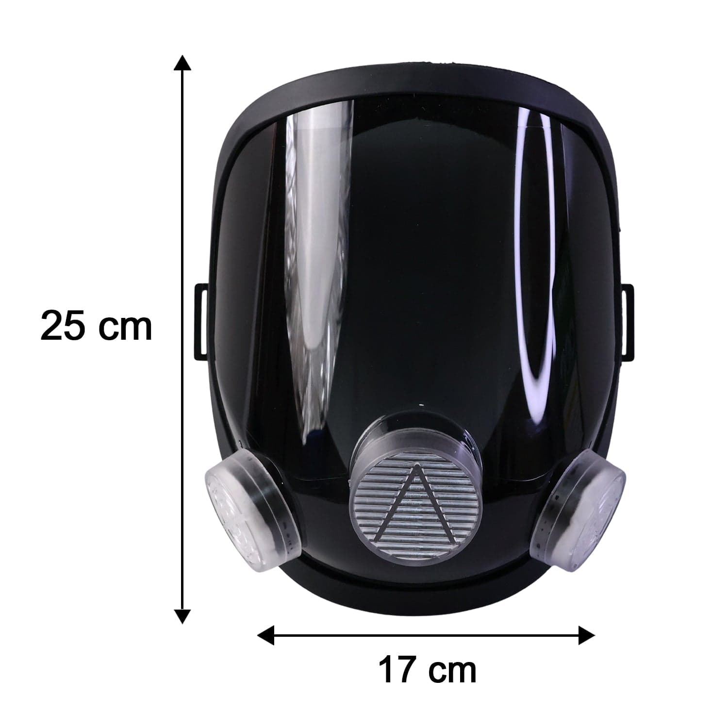 Full Face Safety Respirator Mask the Dual Filters & Clear Visor for Protection thumbnail 5