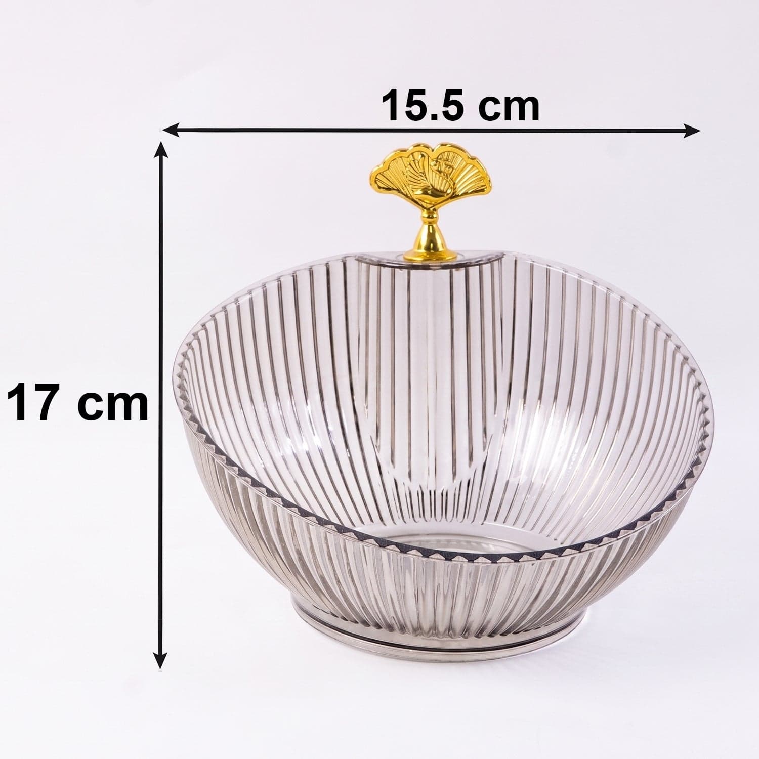 Decorative Plastic Fruit Bowl the Elegant Gold Accent for Dining thumbnail 6