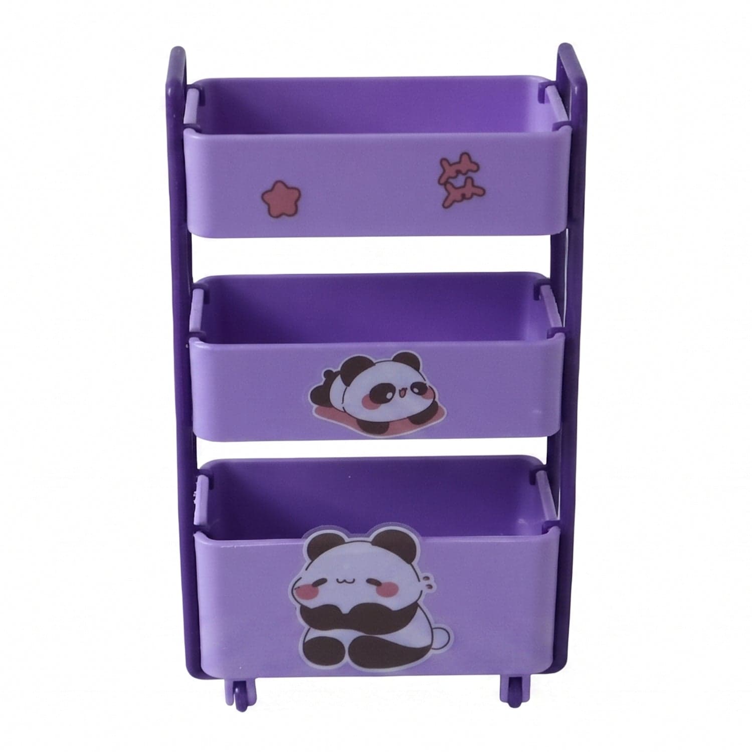 Mini Storage Trolley the 3-Tier Desk Organizer with Wheels for Kids and Office thumbnail 5