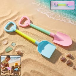 Kids Beach Sand Shovel Toy Set the Bright, Durable & Easy to Handle