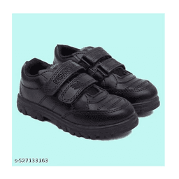 LIFEO Casual Black School Shoes For Girls & Boys Buckle Very Comfortable And Lightweight For Kids Black School Shoe For Girls & Boys