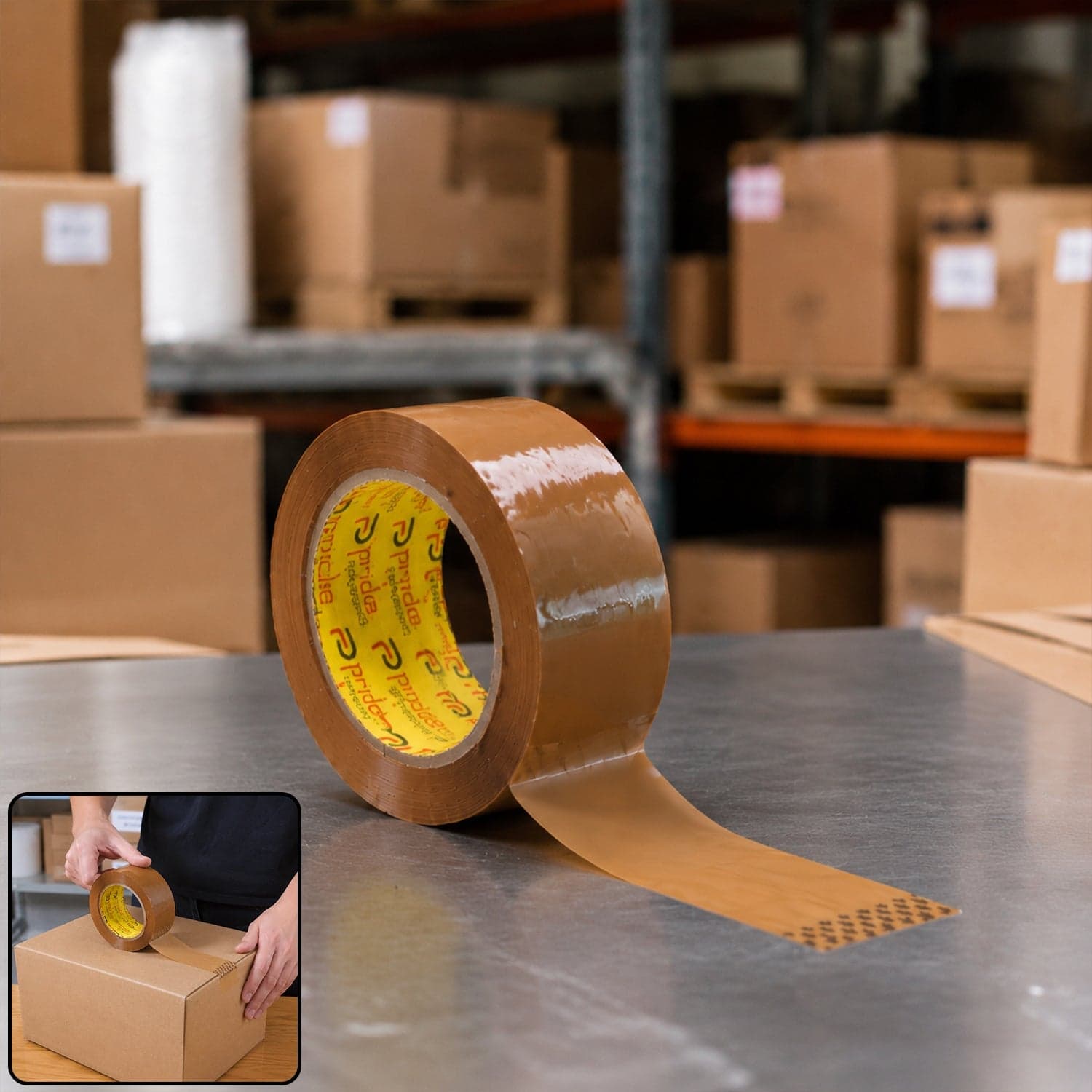Brown Cello Tape the Strong Adhesive Packing for Secure Shipping thumbnail 3