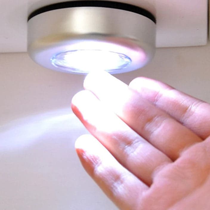 3 LED CORDLESS STICK TAP WARDROBE TOUCH LIGHT LAMP (1 Pc) thumbnail 3