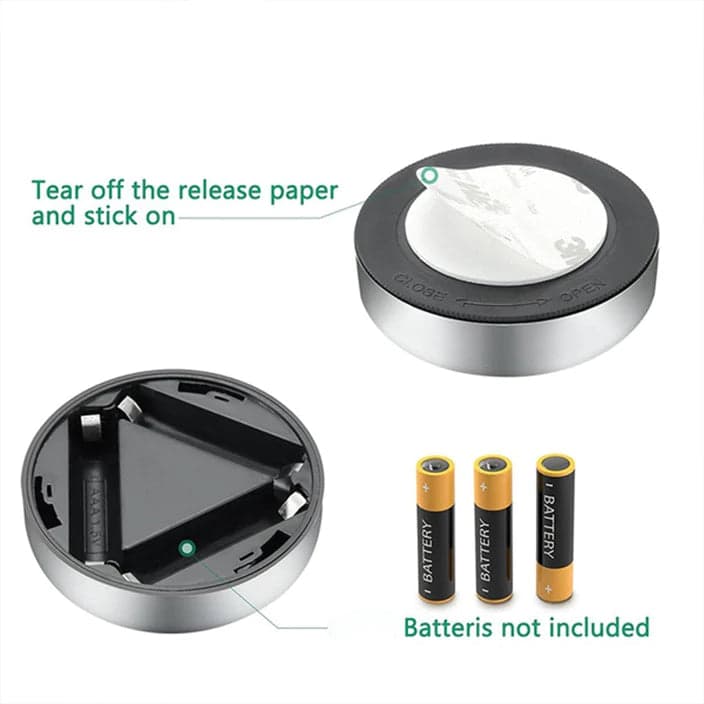 3 LED CORDLESS STICK TAP WARDROBE TOUCH LIGHT LAMP (1 Pc) thumbnail 4
