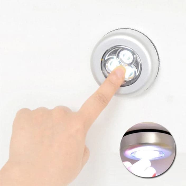 3 LED CORDLESS STICK TAP WARDROBE TOUCH LIGHT LAMP (1 Pc) thumbnail 6