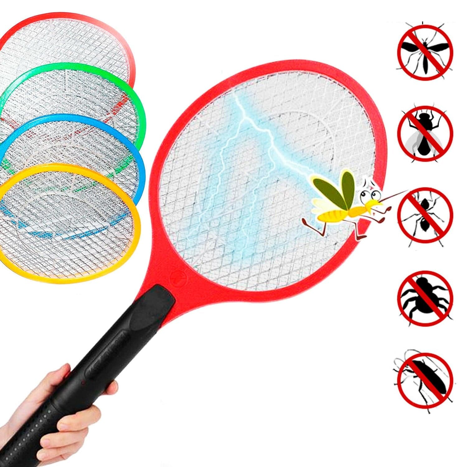 Rechargeable Electric Mosquito Killer Racket with Cable thumbnail 4