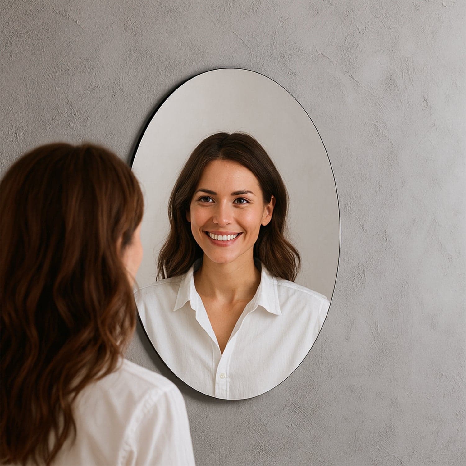 Oval Frameless Mirror 6Pc thumbnail 7
