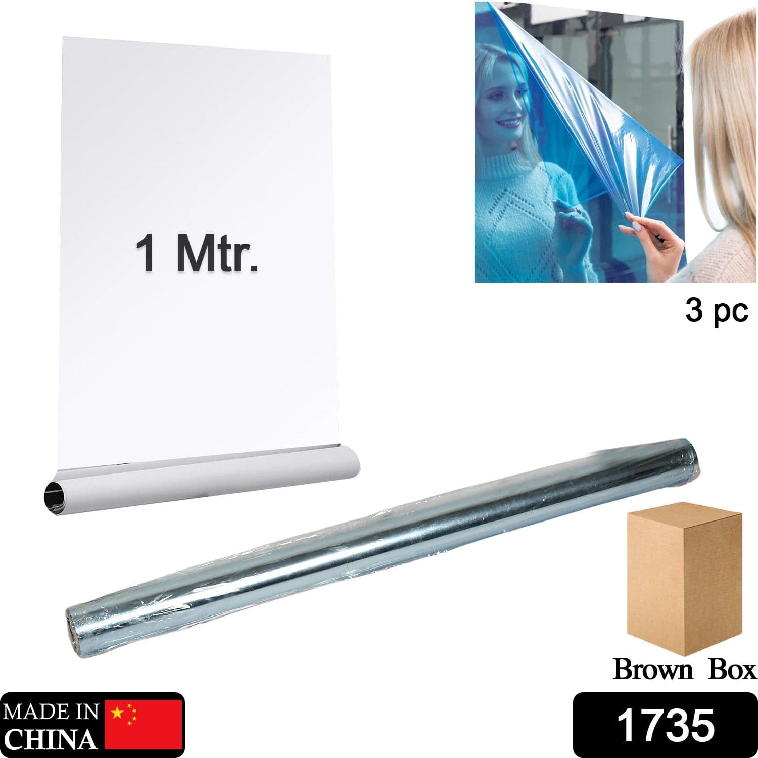 3D Mirror Wall Stickers (3 Pcs Set) thumbnail 1