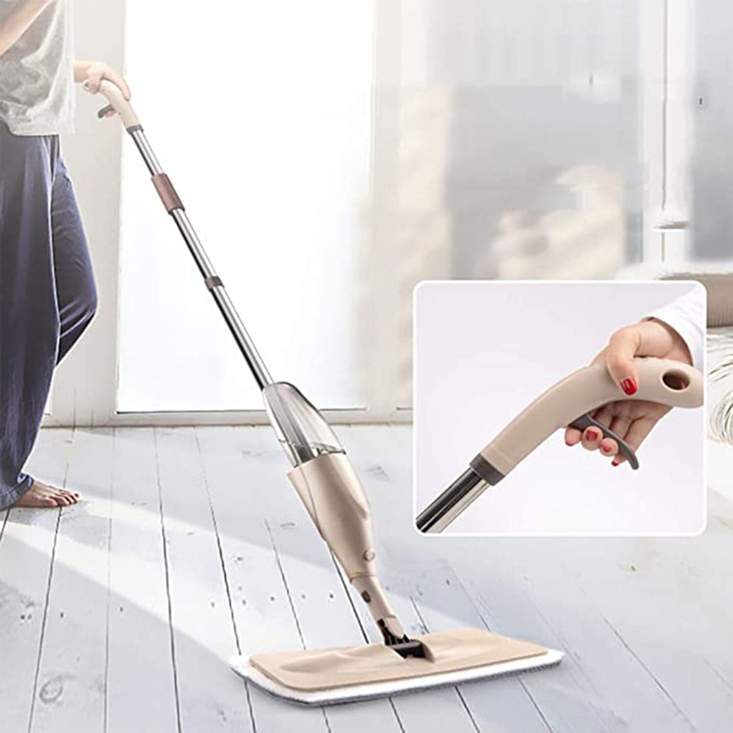 Floor Cleaning Spray Mop with Removable Washable Cleaning Pad thumbnail 1