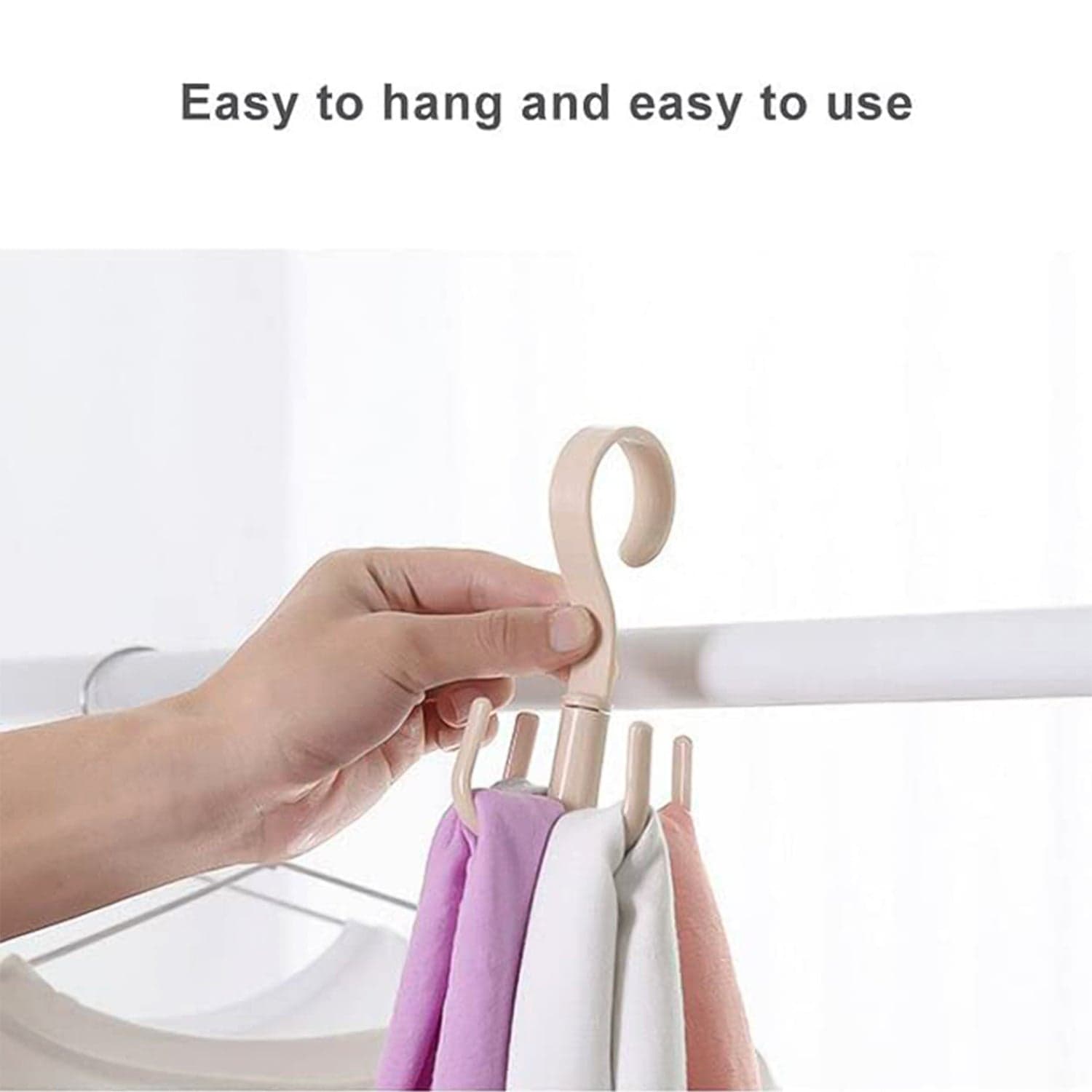 360 Rotating Multipurpose Hook Hanger 1 Pc thumbnail 5