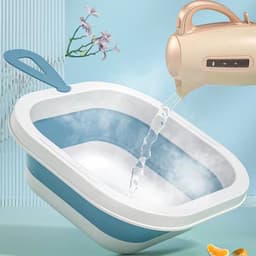Space-Saving Foldable Baby Wash Basin, Lightweight & Easy to Clean for Home (28—28 Cm)