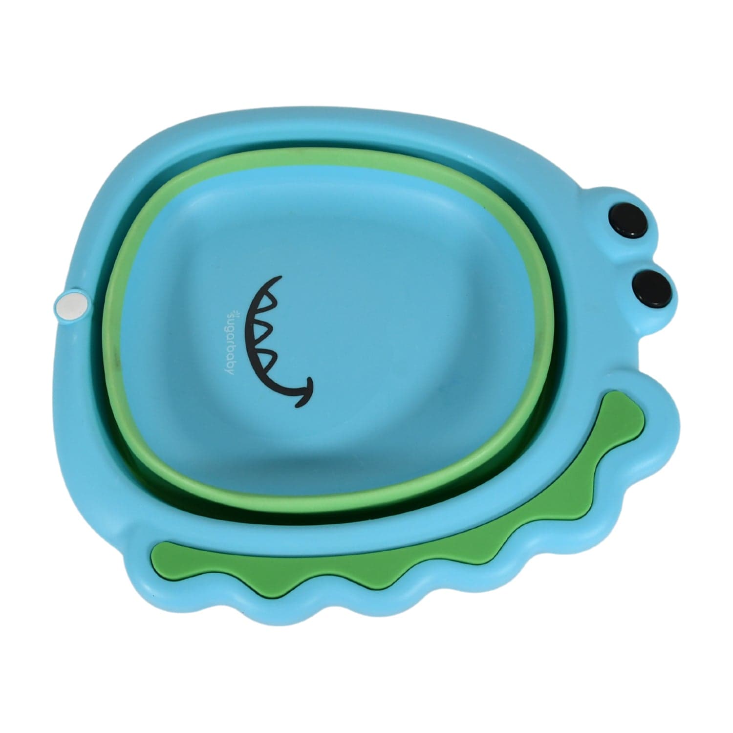 Frog Shape Foldable Baby Wash Basin, Space-Saving Lightweight Face Washing Tub (33—31Cm / 1 Pc) thumbnail 5