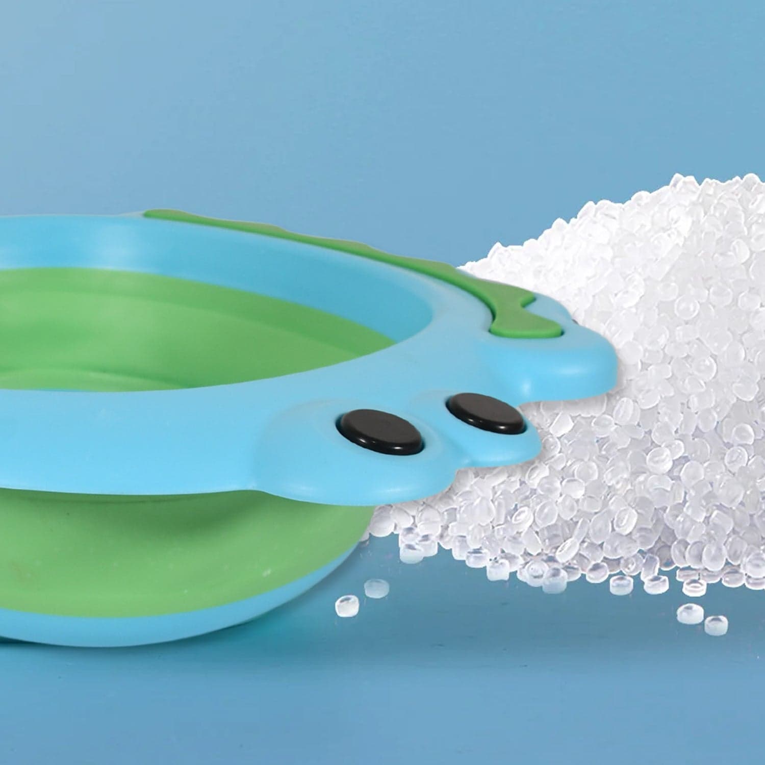 Frog Shape Foldable Baby Wash Basin, Space-Saving Lightweight Face Washing Tub (33—31Cm / 1 Pc) thumbnail 9