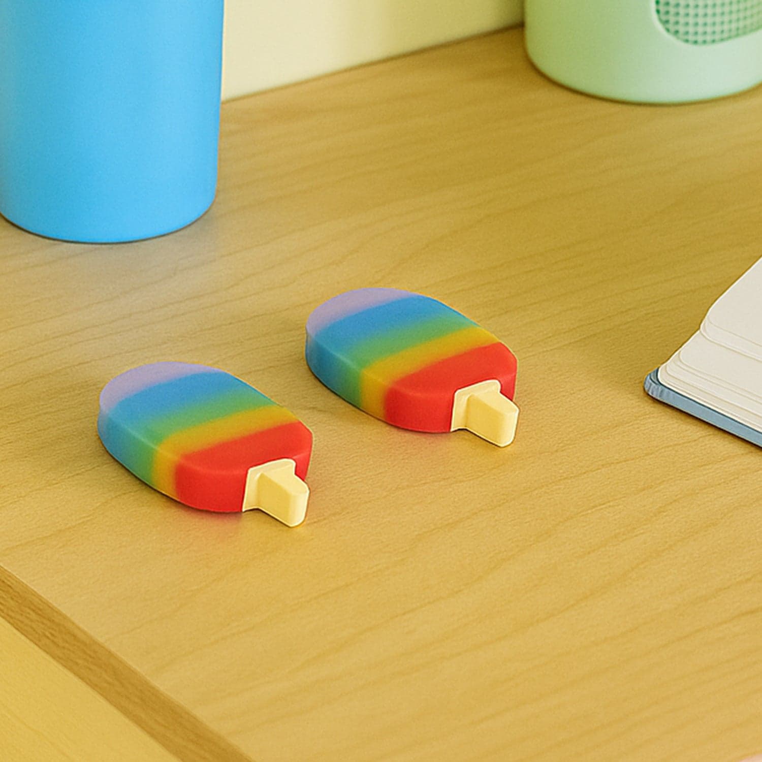 Jelly Popsicle Erasers of Cute & Fancy Mini Erasers for Kids (2 Pc Set, Mix Design) thumbnail 1