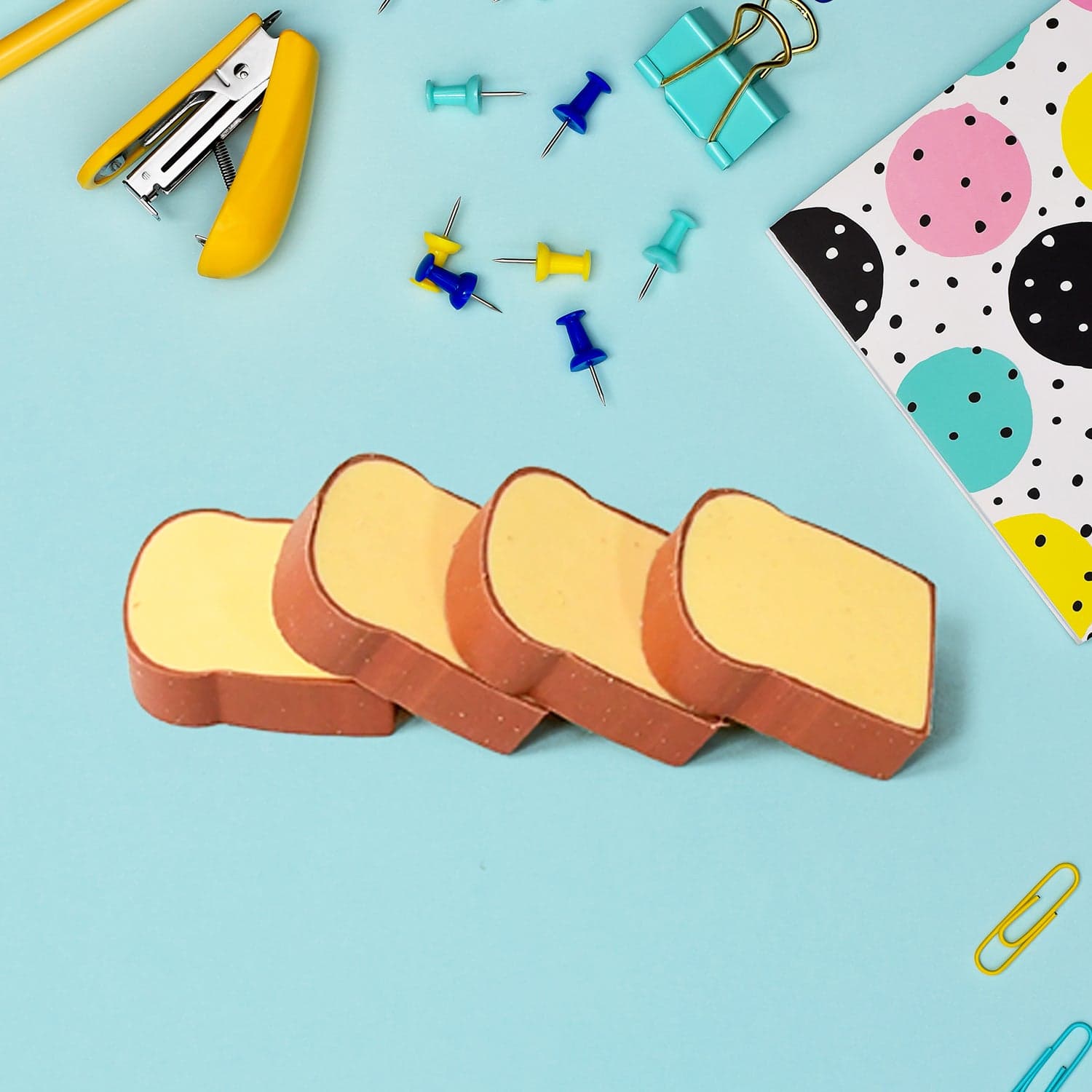 3D Toast Bread Shape Eraser For Kids thumbnail 3
