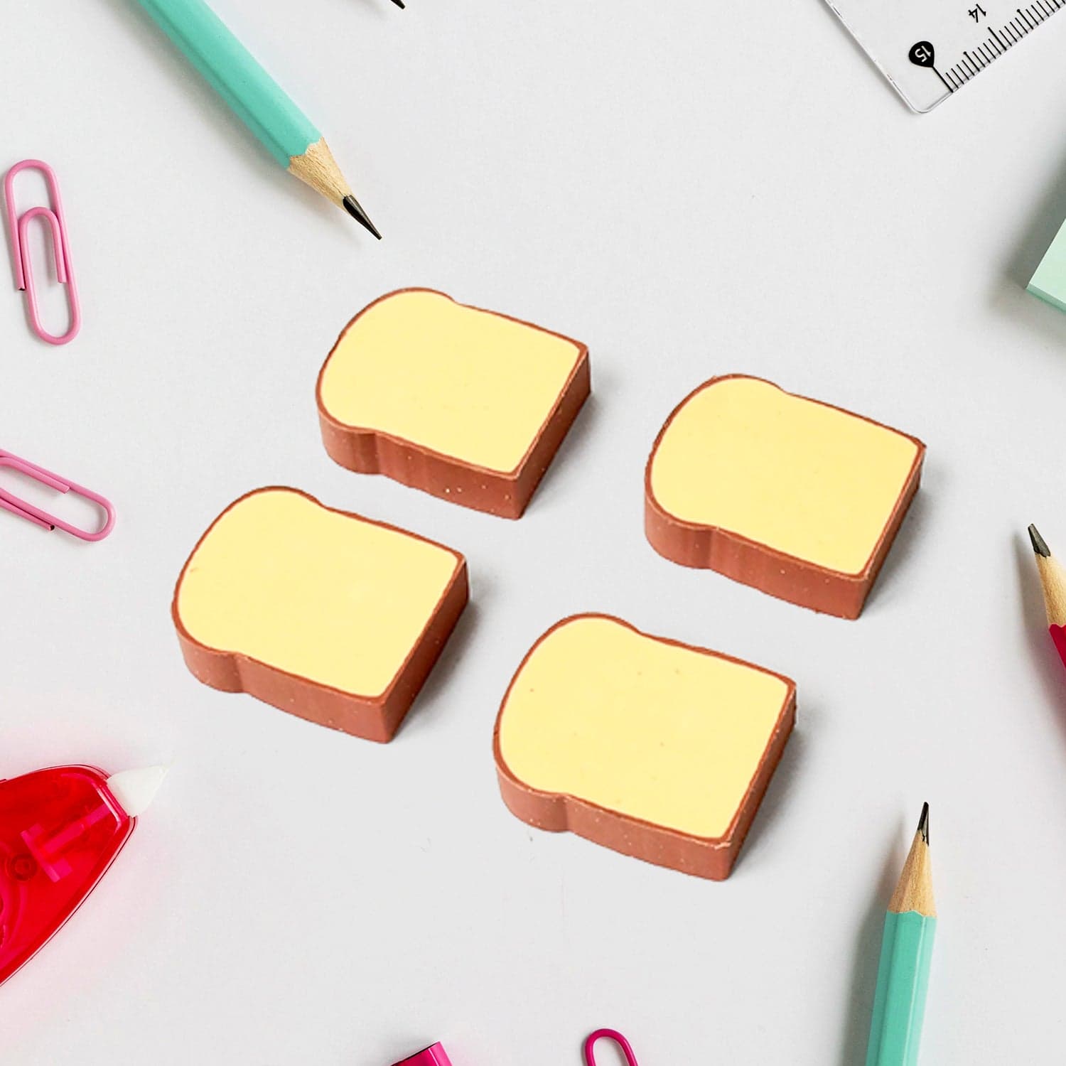 3D Toast Bread Shape Eraser For Kids thumbnail 7