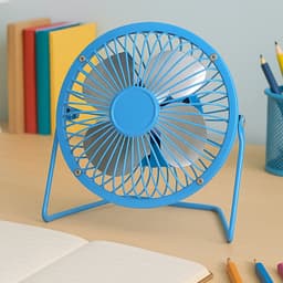 Usb Table Desk Personal Metal Electronic Fan, Compatible With Computers, Laptops, Student Dormitory, Suitable For Office, School Use (1 Pc) ID-17531