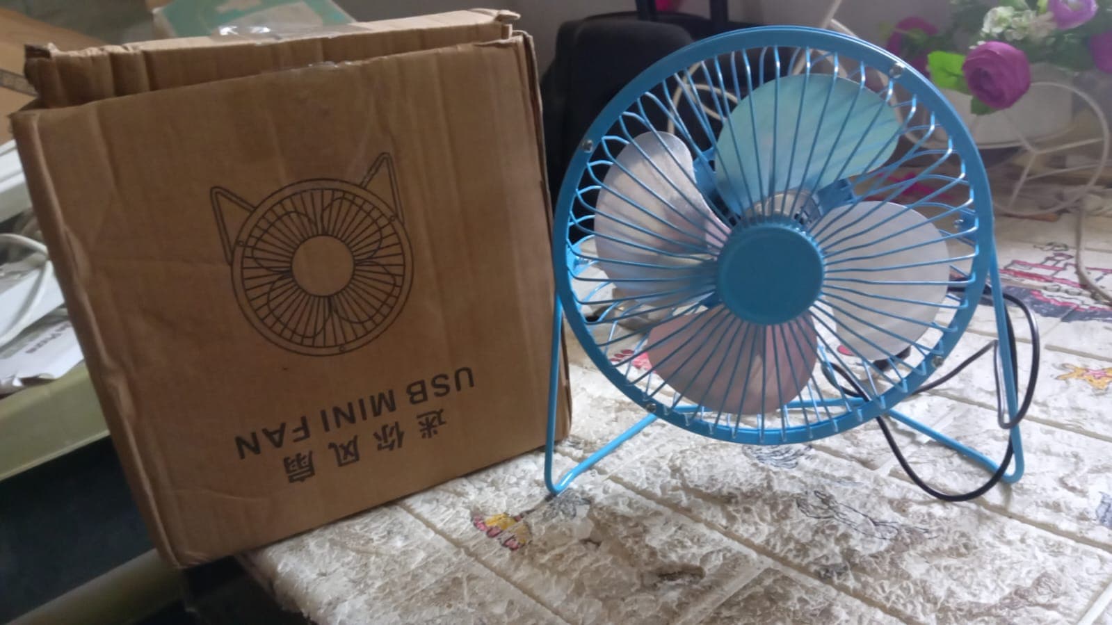 Usb Table Desk Personal Metal Electronic Fan, Compatible With Computers, Laptops, Student Dormitory, Suitable For Office, School Use (1 Pc) ID-17531 thumbnail 9