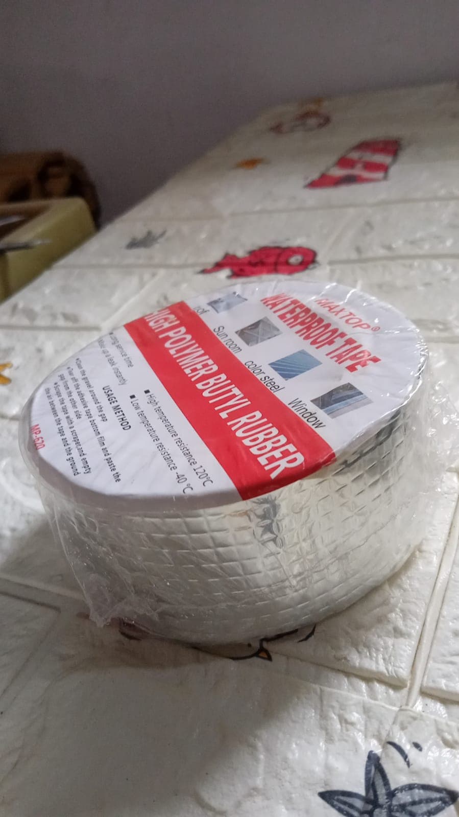 Self-Adhesive Heat-Resistant Aluminum Foil Tape of High-Temperature Insulation Duct Roll (0.9mm) thumbnail 8