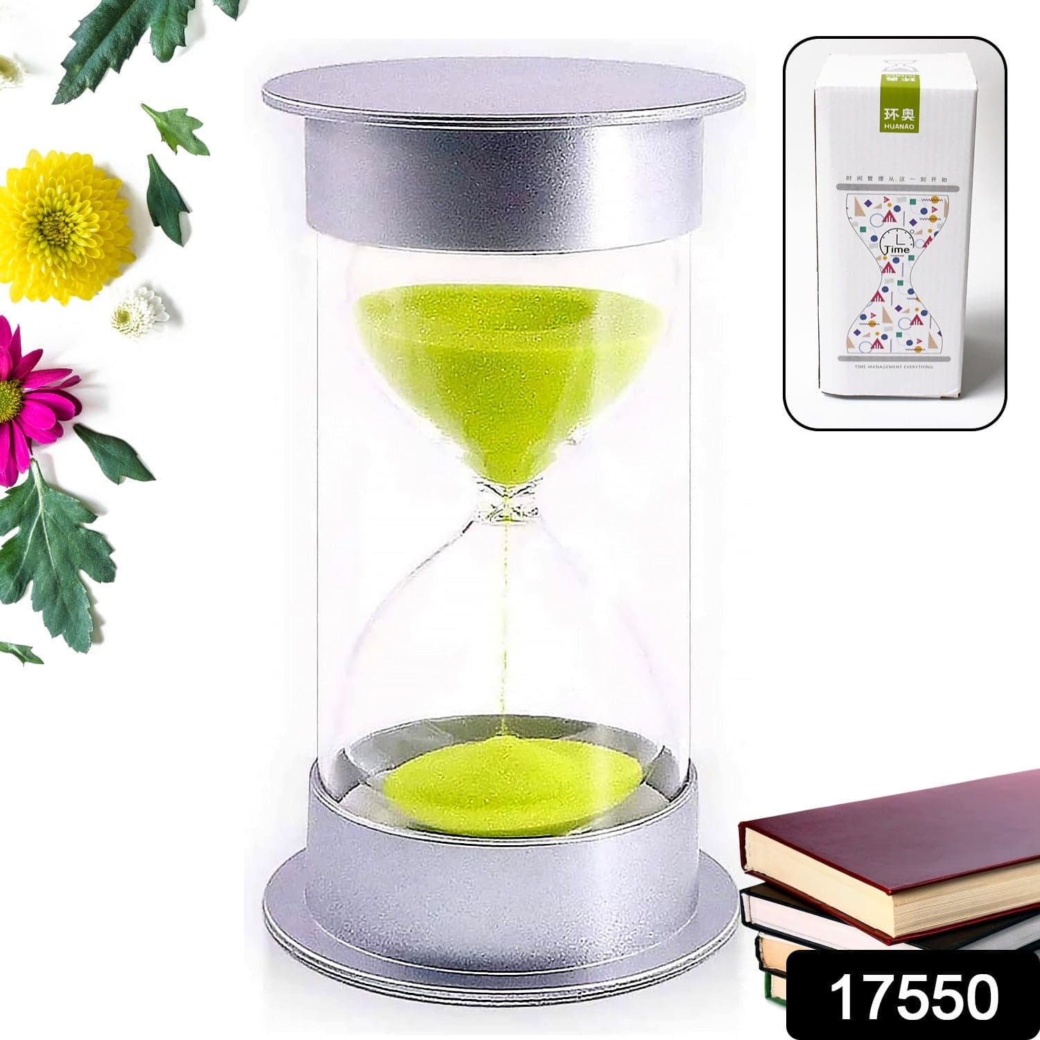 45-Minute Green Sand Timer of Hourglass Time Management Tool for Classroom & Games (Color : Green) thumbnail 2
