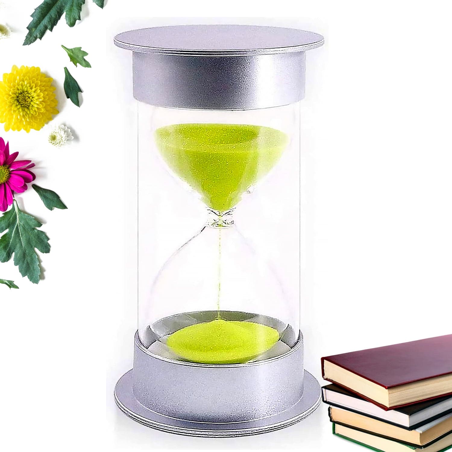 45-Minute Green Sand Timer of Hourglass Time Management Tool for Classroom & Games (Color : Green) thumbnail 3
