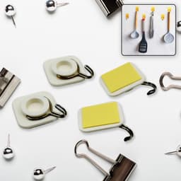 Multipurpose Strong Hook Self-Adhesive hooks for wall Heavy Plastic Hook ID 17551