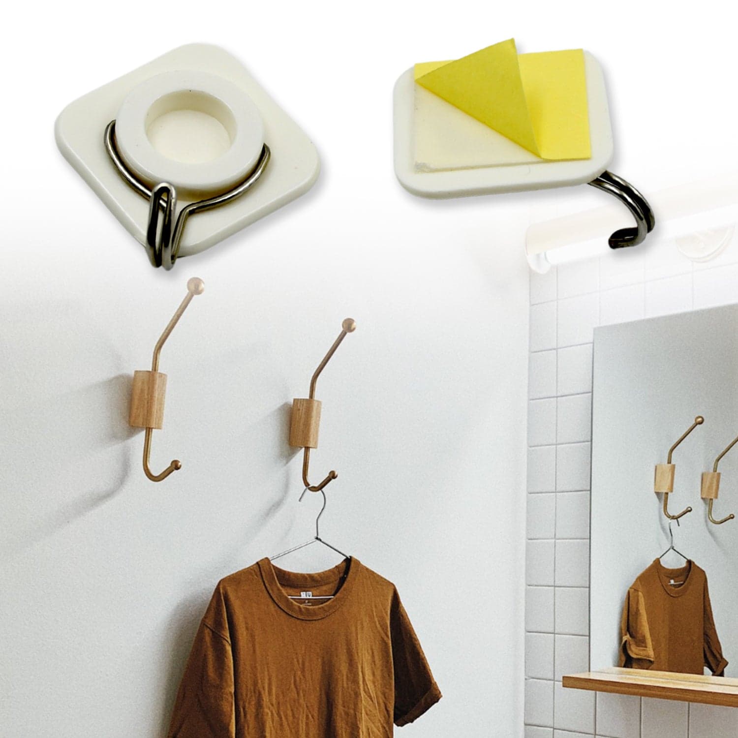 Multipurpose Strong Hook Self-Adhesive hooks for wall Heavy Plastic Hook ID 17551 thumbnail 3
