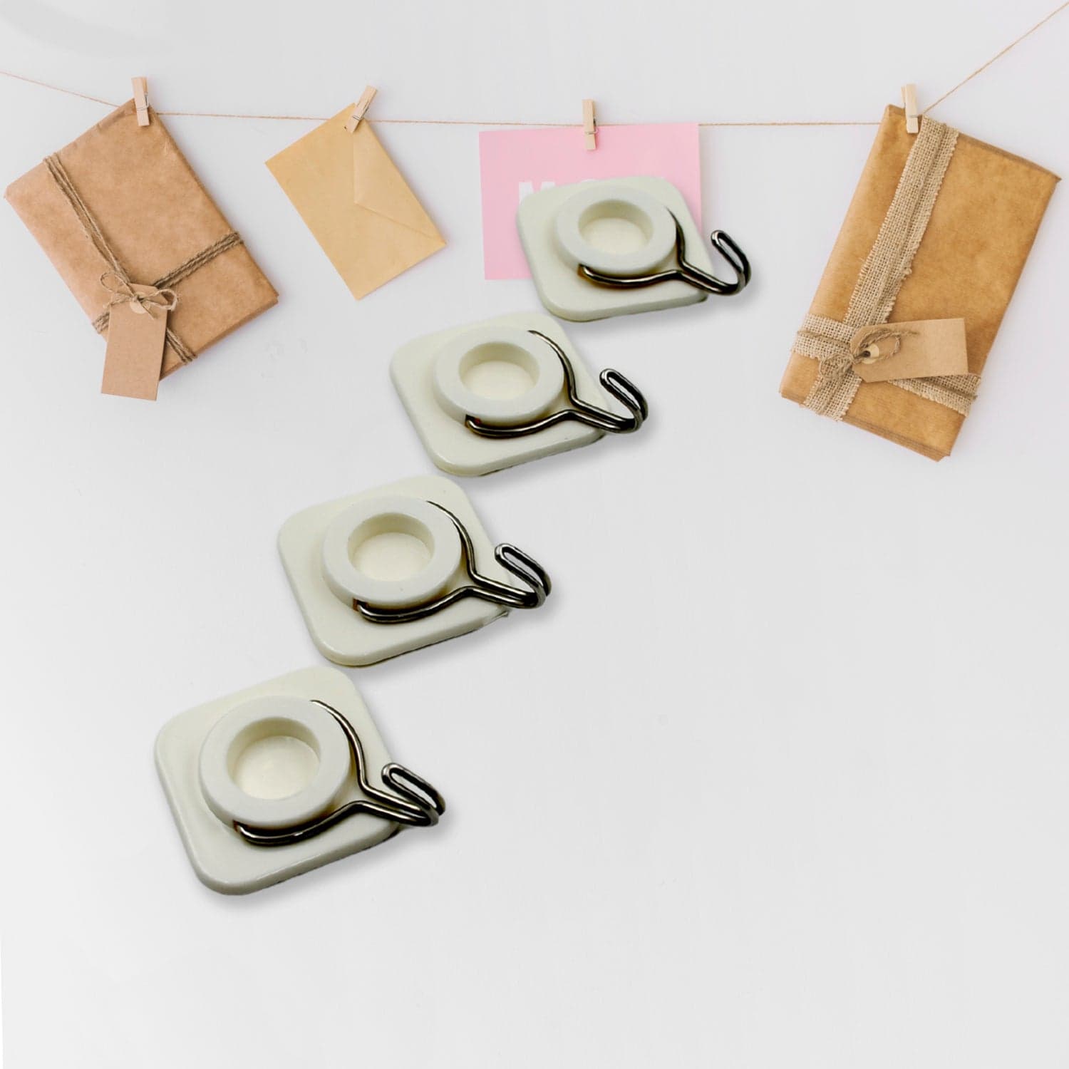 Multipurpose Strong Hook Self-Adhesive hooks for wall Heavy Plastic Hook ID 17551 thumbnail 4
