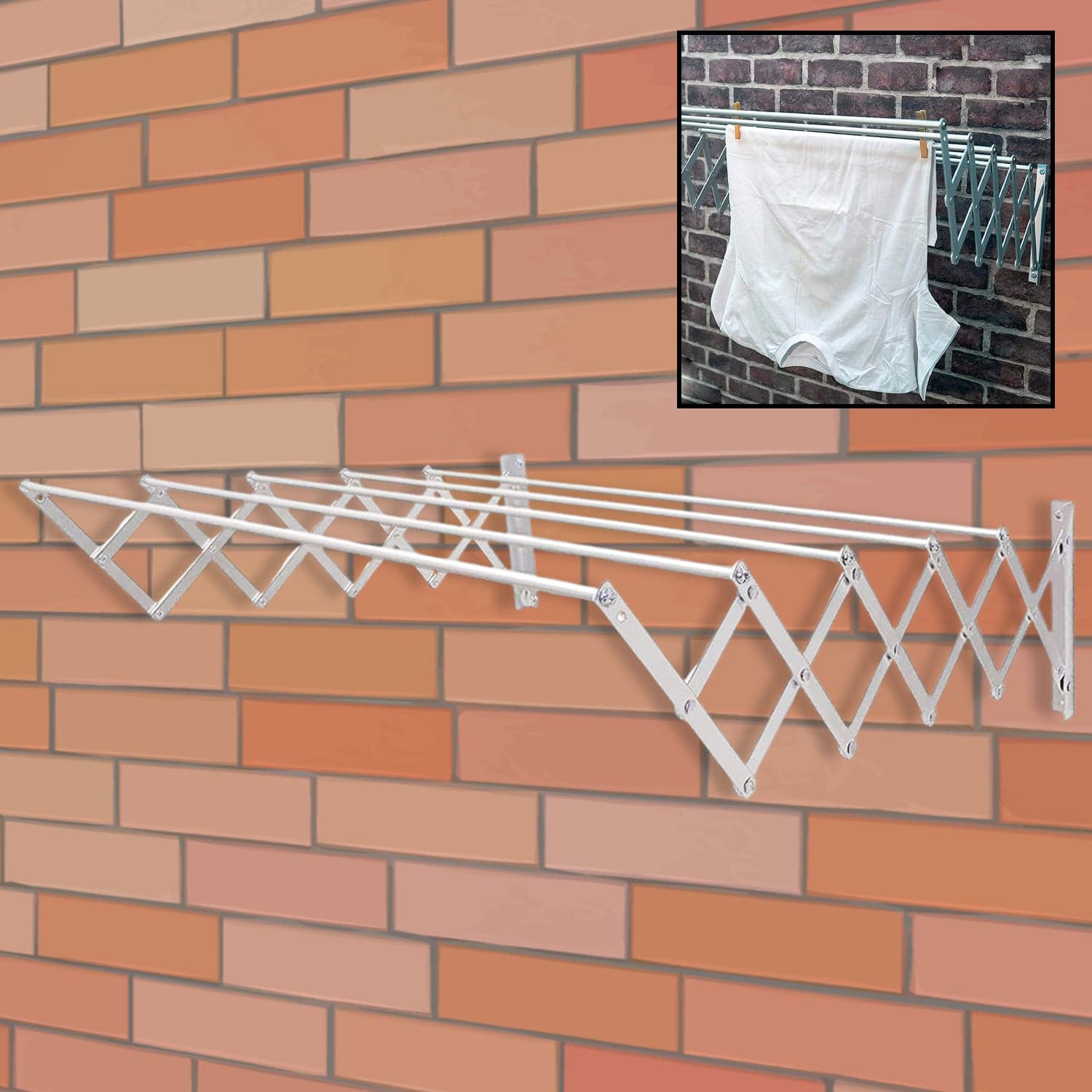 Foldable Extendable Drying Rack | Suitable For Hanging All Types Of Clothes | Ideal For Interior And Exterior thumbnail 1